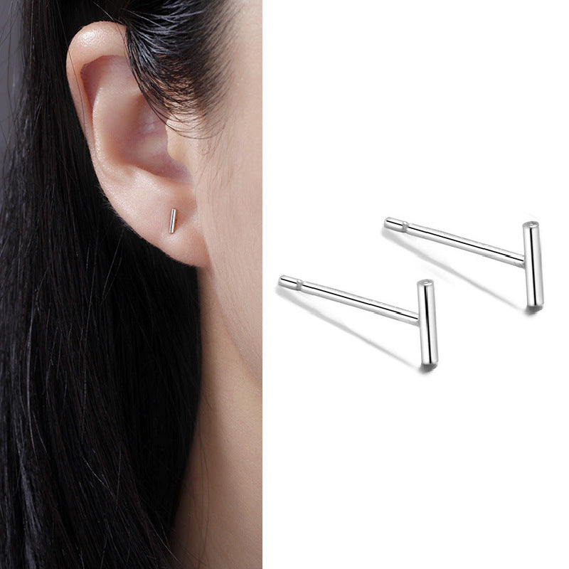 Pendientes pequeños de plata esterlina S999 S999